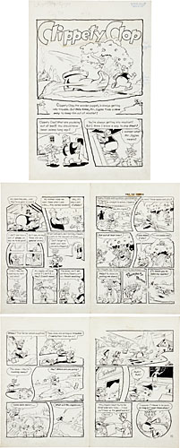 BURTON GELLER - TINY TOT #13 CMPLT 5-PG STORY ORIG ART
