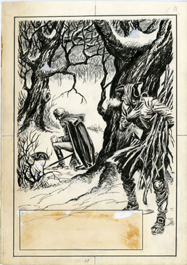 FRED RAY - VALLEY FORGE PAGE 11 ORIG ART GEORGE WASHINGTON
