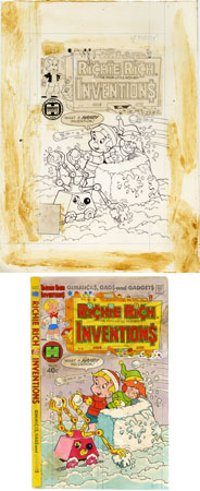 WARREN KREMER - RICHIE RICH INVENTIONS #12 COVER ORIG ART