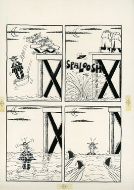 DON MARTIN - MAD #247 CMPLT 1-PG GAG ORIG ART CONCRETE