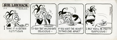 ED NOFZIGER -SIR LIM'RICK DAILY ART 09-02-67 OYSTERS
