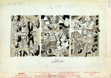WALLY WOOD - MAD #30 DIZZYLAND: ANIMATORS ORIG ART 1956