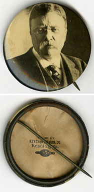 THEODORE ROOSEVELT - "HOPEFUL" PINBACK RARE 1 3/4" SIZE