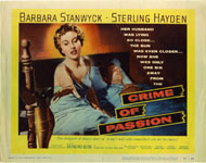CRIME OF PASSION 1957 - LOBBY CARD SET OF 8 BARBARA STANWYCK