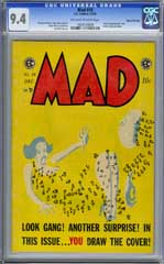 MAD #18 (1954) CGC NM 9.4 OWW Pgs GAINES Copy HIGHEST!