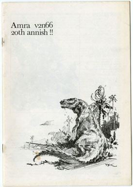 AMRA V2 #66 FANZINE (1976) ROY KRENKEL / JEFF JONES
