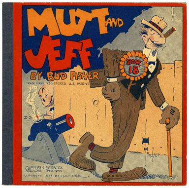 MUTT & JEFF BOOK #18 by BUD FISHER (1933) CARDSTOCK COVER