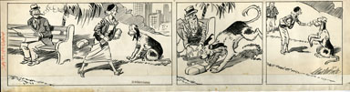 CLIFFORD McBRIDE - NAPOLEON DAILY ORIG ART PRETTY GIRL