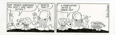MEL CASSON - REDEYE DAILY ORIG ART 07-28-97 PORCUPINE