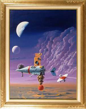 DEXTER DICKINSON - "ENCOUNTER" SCI-FI COVER PAINTING