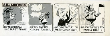 ED NOFZIGER -SIR LIM'RICK DAILY ART 09-21-67 WEATHERMAN