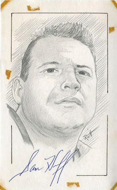 SAM HUFF - SIGNED PENCIL SKETCH ORIGINAL ART JOHN RAITT