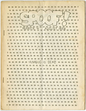 SPOOF #4 (1958) RARE E.C. FANZINE - HARVEY KURTZMAN