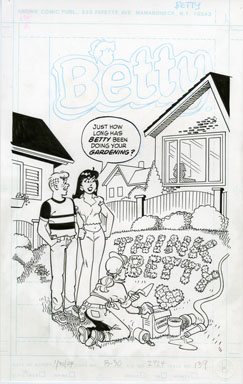 STAN GOLDBERG - BETTY #139 COVER ORIGINAL ART 2004