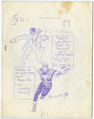 COMIC HEROES REVISITED #2 (1962) FANZINE RICK WEINGROFF