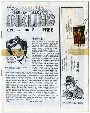 INKLING #2 (1968) FANZINE - FORRY ACKERMAN COPY Mark Evanier