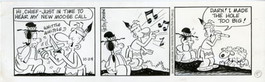 MEL CASSON - REDEYE DAILY ORIG ART 10-24-97 MOOSE CALL