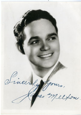 JAMES MELTON (SINGER) - SIGNED VINTAGE PORTRAIT PHOTO