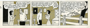 BOB NAYLOR - BIG SISTER DAILY STRIP ORIG ART 4-14-65