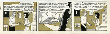 BOB NAYLOR - BIG SISTER DAILY STRIP ORIG ART 4-15-65