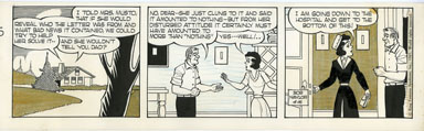 BOB NAYLOR - BIG SISTER DAILY STRIP ORIG ART 4-16-65