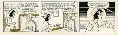BOB NAYLOR - BIG SISTER DAILY STRIP ORIG ART 4-17-65