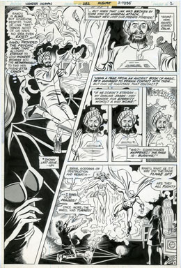 JOSE DELBO - WONDER WOMAN #282 Pg 2 ORIG ART 1981 DEMON