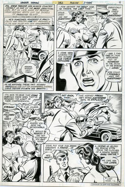 JOSE DELBO - WONDER WOMAN #282 Pg 5 ORIG ART1981 DEMON