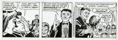 LARRY LIEBER -SPIDER-MAN DAILY ORIG ART 9-2-89 J. JONAH JAMESON