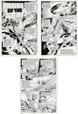 PAT BOYETTE - PHANTOM #43 CMPLT 3-PG STORY ART  KILLERS