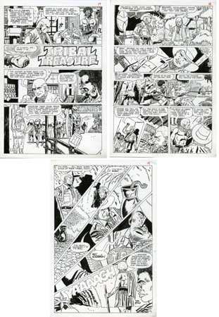 PAT BOYETTE - PHANTOM #49 CMPLT 3-PG STORY ART TREASURE