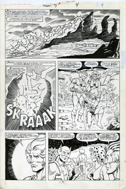 JOSE DELBO - THUNDERCATS #7 PG 4 ORIG ART 1986 THUNDERA