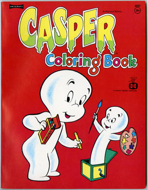 CASPER VINTAGE COLORING Book (1973) UNUSED JACK IN BOX