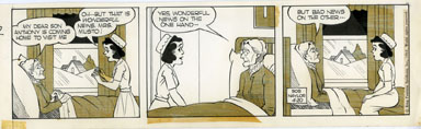 BOB NAYLOR - BIG SISTER DAILY STRIP ORIG ART 4-20-65