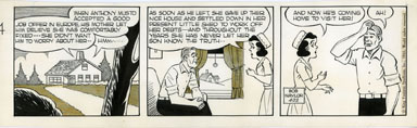 BOB NAYLOR - BIG SISTER DAILY STRIP ORIG ART 4-22-65