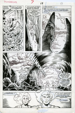JOSE DELBO - THUNDERCATS #7 Pg 10 ORIG ART 1986 DOORWAY