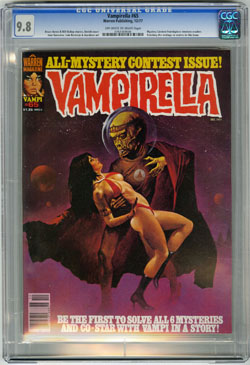VAMPIRELLA #65 (1977) CGC NM/MT 9.8 OWW Pgs ENRICH COVER