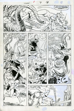 JOSE DELBO - THUNDERCATS #7 Pg 13 ORIG ART 1986 MAMROTH