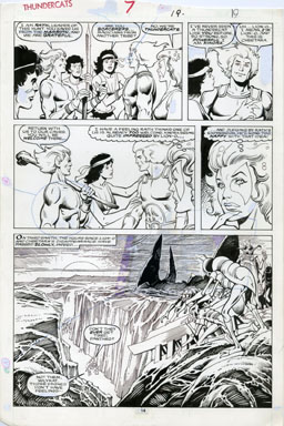 JOSE DELBO - THUNDERCATS #7 Pg 14 ORIG ART 1986 INSECTOID