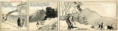 CLIFFORD McBRIDE - NAPOLEON DAILY ART c.1933 HIKE LUNCH