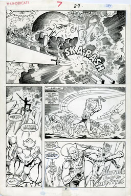 JOSE DELBO - THUNDERCATS #7 Pg 21 ORIG ART 1986 SKA-RASH