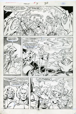JOSE DELBO - THUNDERCATS #7 Pg 22 ORIG ART 1986 LAST PG