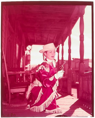 ANNIE OAKLEY PHOTO CVR COLOR TRANSPARENCY/GAIL DAVIS 2