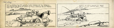 CLIFFORD McBRIDE - NAPOLEON DAILY ORIG ART circa 1934 STUCK