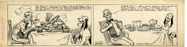 CLIFFORD McBRIDE - NAPOLEON DAILY ORIG ART 8-8-38 DIET