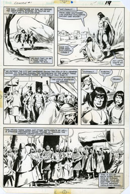JOHN BUSCEMA - CONAN MOVIE SPECIAL #1 PAGE 15 ORIG ART