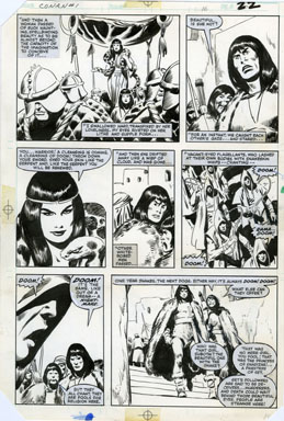 JOHN BUSCEMA - CONAN MOVIE SPECIAL #1 PAGE 16 ORIG ART
