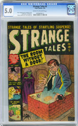 STRANGE TALES #5 (1952) CGC VG/FN 5.0 COW Pgs MOONEY Art