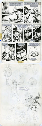 JOHN BUSCEMA - CONAN MOVIE SPECIAL #1 PAGE 22 ORIG ART