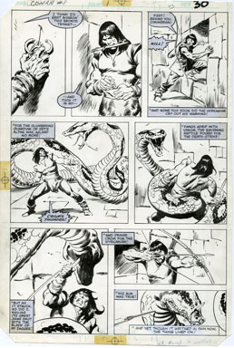 JOHN BUSCEMA - CONAN MOVIE SPECIAL #1 PAGE 23 ORIG ART